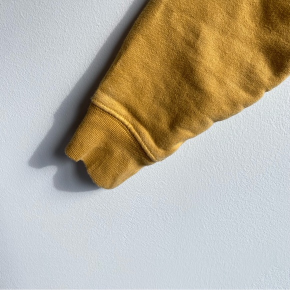 Aritzia The Group by Babaton Quarter Zip Cropped Sweater Mustard Yellow - XXS - Picture 3 of 6